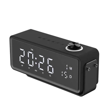 

K5 Wireless Bluetooth Speaker FM Radio, LED Digital Display,Timer Alarm Clock with Snooze Function,USB Stick,USB TF AUX Connecti