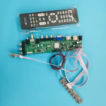 

Kit For LP156WH4-TLA1 TV LVDS USB HDMI VGA AV LED controller board digital 1366X768 Signal 15.6" DVB-T DVB-T2 40pin remote