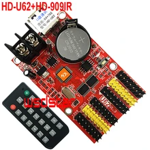 HD-U62+ HD-909IR ИК-пульт дистанционного управления светодиодный контроллер 2* HUB08 4* HUB12 768*64 USB светодиодный блок управления один и двойной цвет P10 светодиодный блок управления