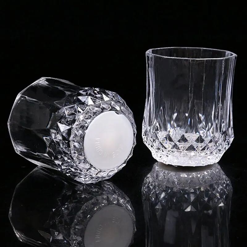 LED Glitter Beer Cup Pineapple Carved Mugs Whisky Cocktail Beer Stein Wine Cup For Party Club Bar DIY Night Decor Cups 1pc