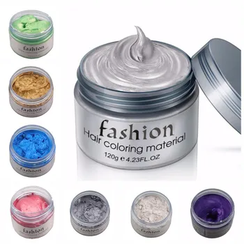 

Multi-Color Hair Wax Hair Mud Easy Coloring and Easy Cleaning Hair Dye Milk Ash Disposable Hair Dye