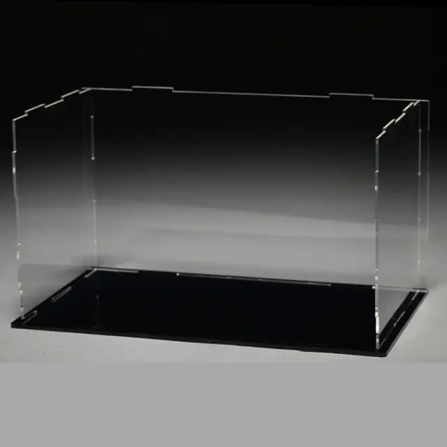 Acrylic Black Base Dustproof Clear Display Show Case for 1/18 Diecast Model Toy 4
