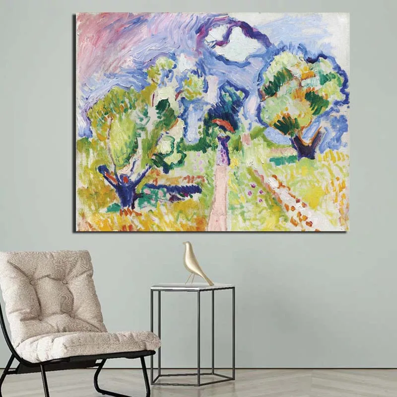 

Matisse Color Landscape Canvas Painting Print Living Room Home Decoration Modern Wall Art Oil Painting Posters Picture Framework