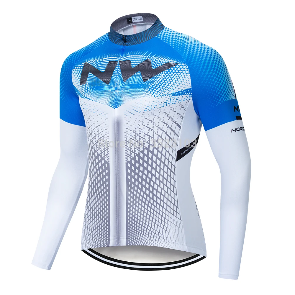 

2019 Mens NW Long Sleeve Cycling Jersey Clothing Bicycle Sportwear Outdoor Breathable Road Uniform Bike Wear Shirt Clothes