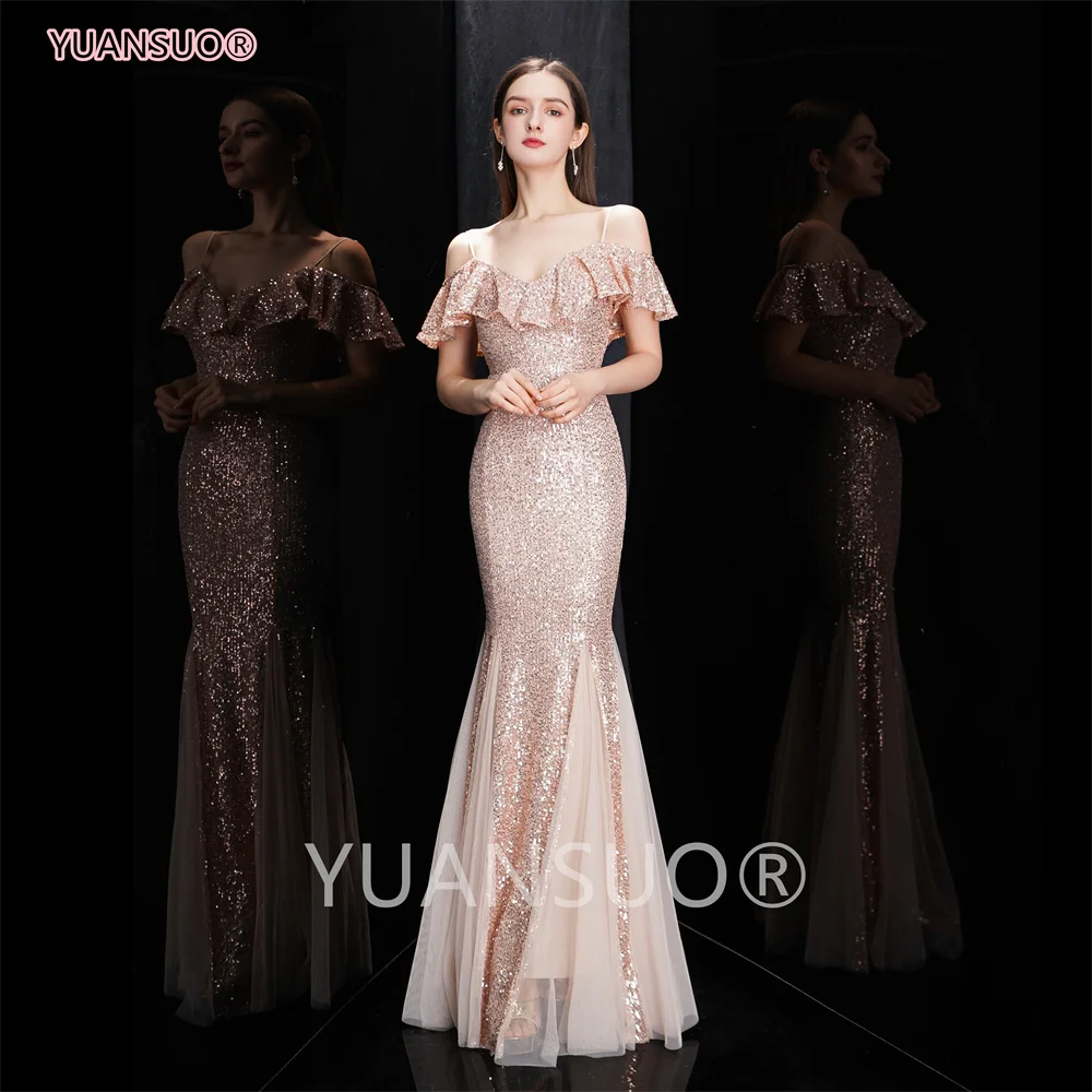 Formal Evening Dresses Long Evening Ggowns Mermaid Dresses Woman Party Night Suspender vestidos de fiesta de noche evening dresses for women