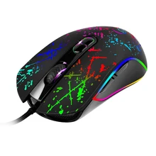 Профессиональная компьютерная игровая мышь, мышь, цветной светильник, Usb Проводная 8 кнопок, оптическая игровая мышь для ноутбука, настольного ПК