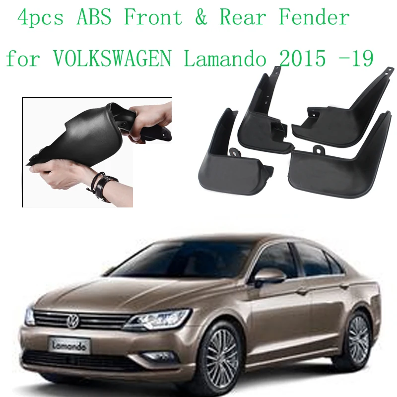 

4 шт. ABS передний и задний крыло для VOLKSWAGEN Lamando 2015 -19 автомобиля Брызговики, защита от грязи, брызговики, аксессуары