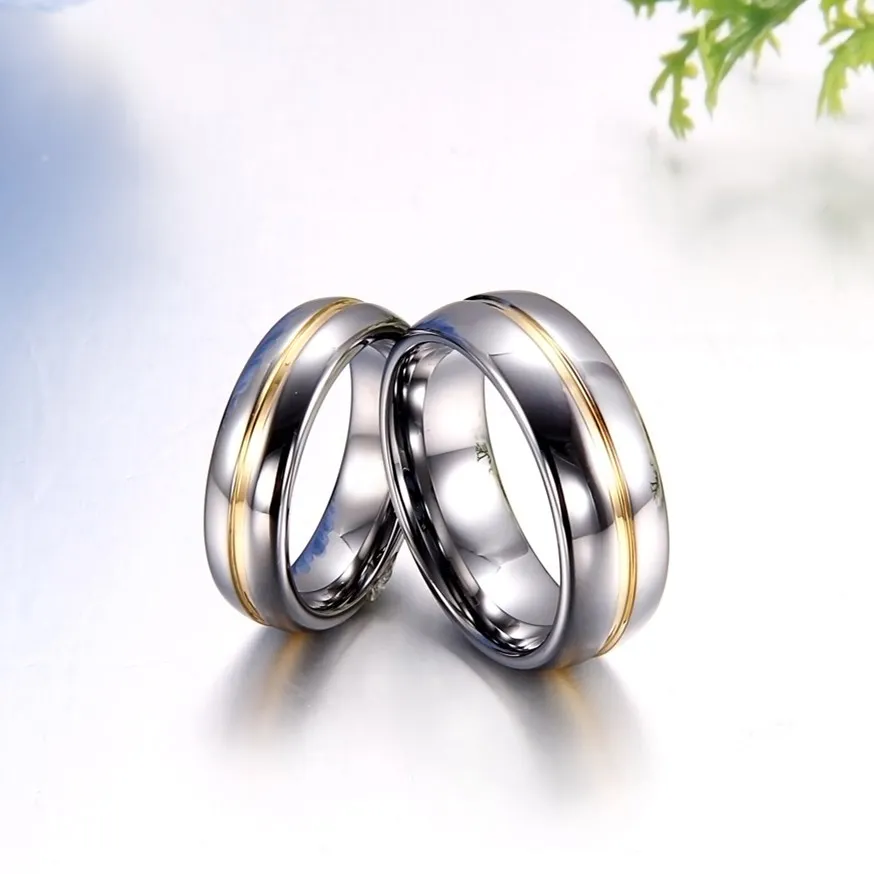 Couple Tungsten Carbide Wedding Engagement Rings