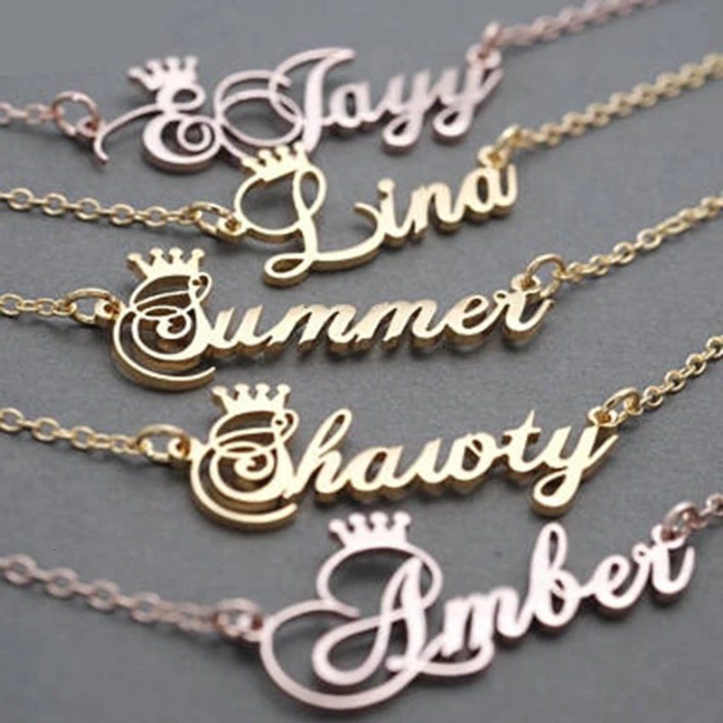 Princess-Queen-Crown-Personalized-Name-Necklace-Customized-Cursive-Font-Pendant-Stainless-Steel-Chain-Jewelry-Bridesmaid-Gift (3)