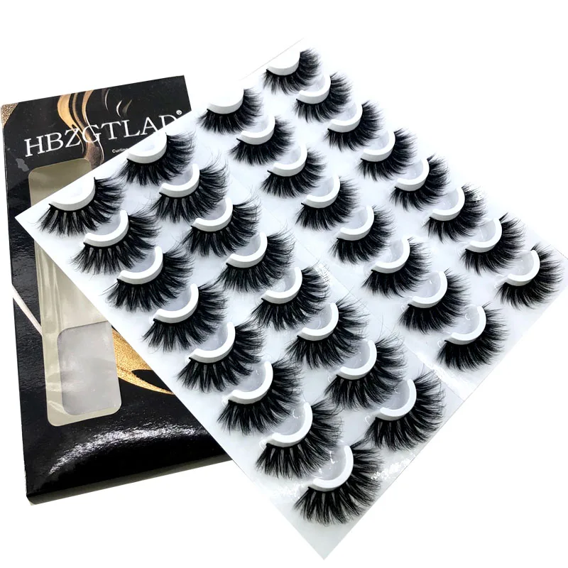 16 pairs 3D Mink False Eyelashes Natural Dramatic Volume Fake Lashes Makeup Eyelash Extension Silk