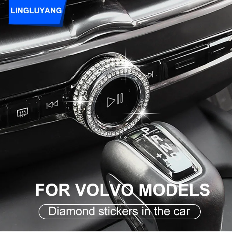 Для volvo xc60 xc90 s90 v90 xc40 s60 v60 модификация интерьера diamond украшения наклейки для