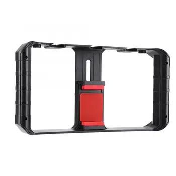 

Ulanzi stabilizer Smartphone Video Rig 3 Hot Shoe Mounts Filmmaking Case Stabilizer Frame Stand phone stabilizer