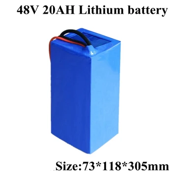 

Lithium Battery 48v 20ah with High Drain BMS for 1000w 1500w 48v 20ah Electric Bike Scooter Skateboard Battery +3A Charger