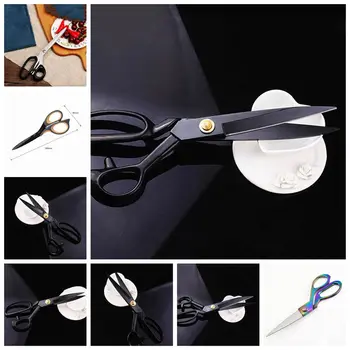 

Large Sewing Scissors Tailor Thread Cutting Scissors Stainless Steel Professional Clothes Home Sharp Fabric kitchen Handmad