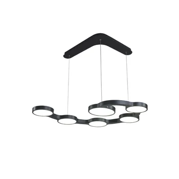

Modern Chandelier Lighting for Living Room Dining Room Kitchen White Black hanging cord Pendant Chandelier for home