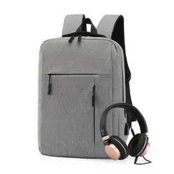 Корейский мужской повседневный рюкзак, портативный рюкзак для ноутбука, компьютера, рюкзак с usb зарядкой, водонепроницаемая школьная сумка