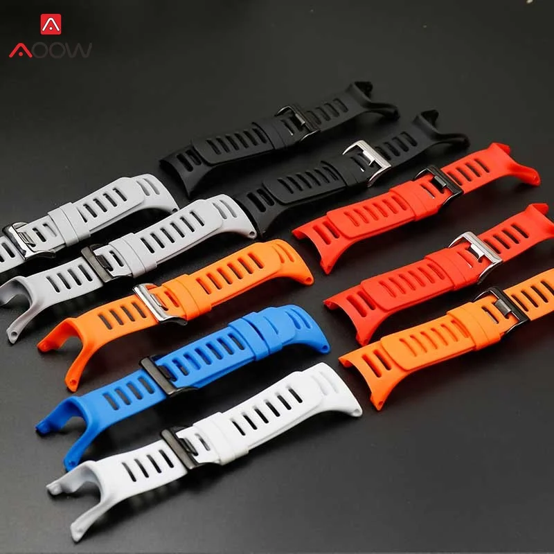 Faixa de Relógio de Substituição de Borracha Pulseira de Silicone Pulseiras para Suunto Fecho de Aço Ambit Pico Esporte Corrida 2 s 2r 1 Pulso 3 –