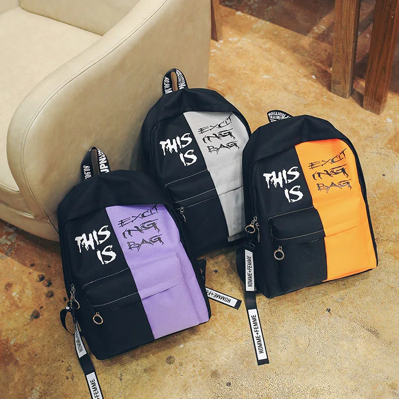 

School Bag 2019 New Style Nylon Schoolbag Junior High School for Both Men And Women Backpack Joint Backpack