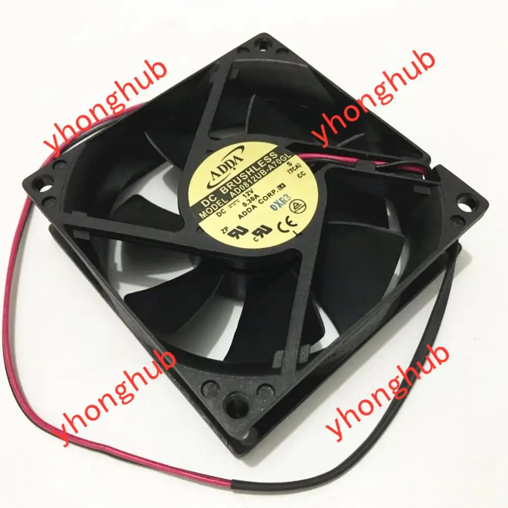 

Охлаждающий вентилятор для сервера ADDA AD0812UB-A70GL S DC 12 В 0,30 а 80x80x25 мм