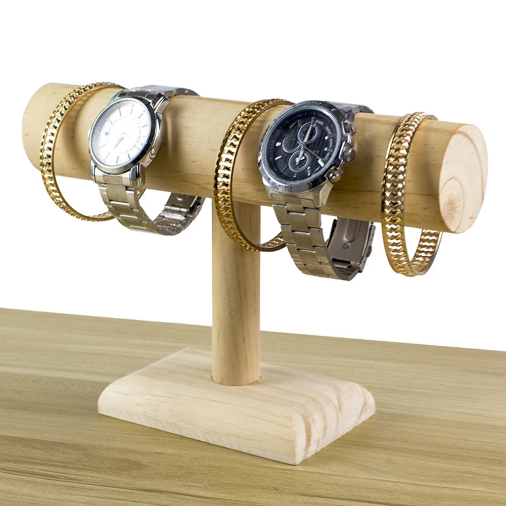

T-Bar Single Layer Storage Stable Base Home Bangle Bracelet Watch Display Shelf Show Hair Bands Jewelry Rack Props Shop