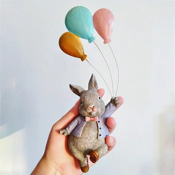 

Cute Animal Figurine Wall Decoration Creative Resin Modern Art Figurine Ornament Home Decoration Accessories Desktop Ornament