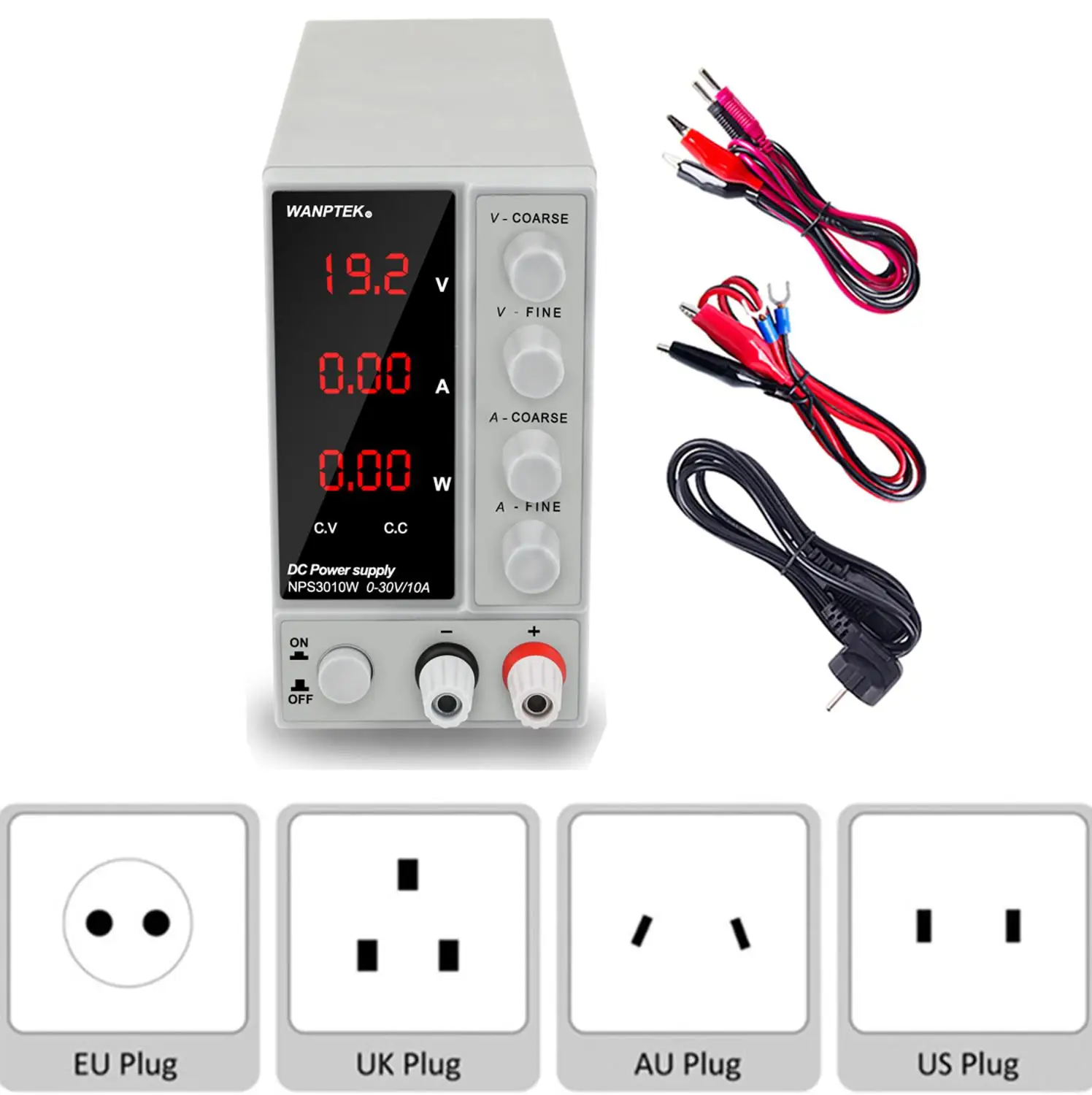 

2019 New Adjustable Lab Power Supply Laboratory 30V 10A Newest Regulated DC Voltage Regulator Stabilizer Switching Bench Source