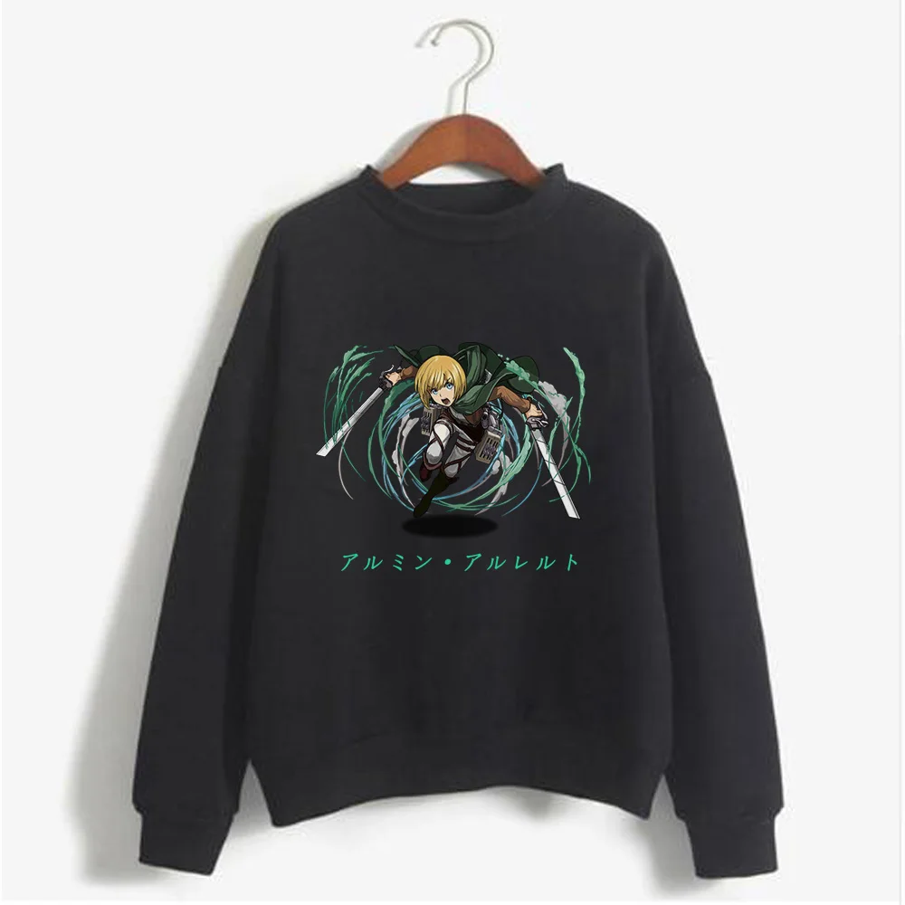 

Cool Anime Clothes Men Sweatshirt Attack on Titan Casual Printing Hooded Streetswear Loog Sleeve Sweatshirt Women Unisex
