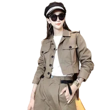 

Spring Autumn Two Piece Set Casual Women Sets Turn Down Collar Coat Full Length Pant Plus Size Woman Tracksuit Two Pieces