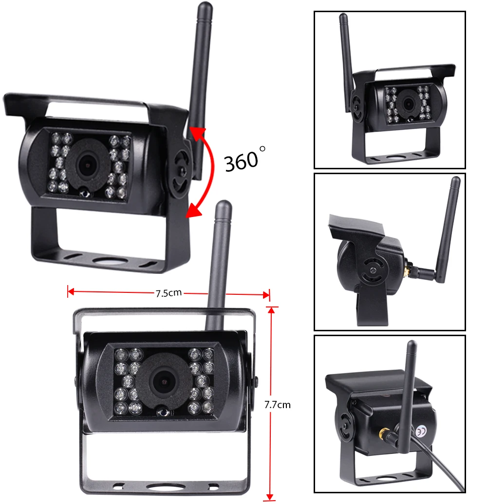 High Definition Wireless Truck DVR Car Monitor 7 CMOS IR Night Vision Reverse Backup Recorder Wifi Camera Parking System