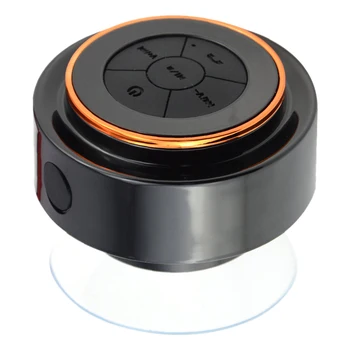 

Bluetooth Speaker Lossless Waterproof Surround Sound Portable Button Touch Suction Cup ABS Stereo Wireless Mini USB Charging