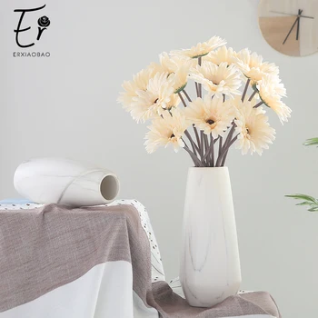 

Erxiaobao 10 Pieces/Lot Barberton Daisy Gerbera Jamesonii Bolus African Daisy Chrysanthemum Artificial Flowers