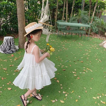 

2020 New Stylish Baby Girls Vest Dress Summer Kids Girls Dresses 2-7 Years