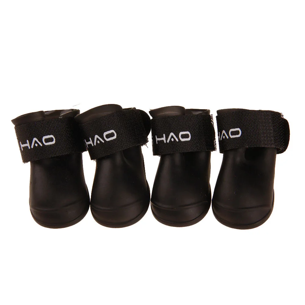 4 шт. S/M/L/XL/2XL непромокаемые сапоги для Собаки Одежда для собак, шлейка противоскользящие ботинки водонепроницаемые ботиночки резиновые бытовые товары для домашних животных