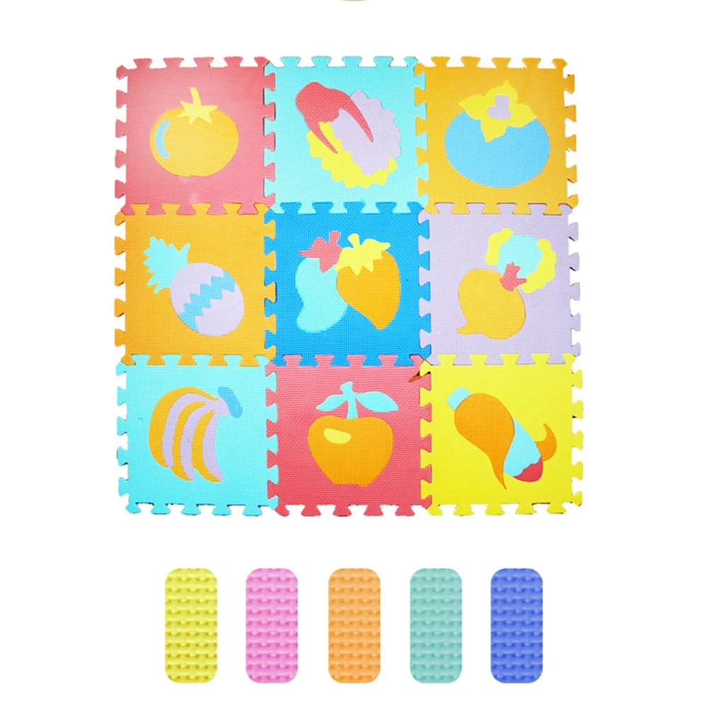 

10 pcs/ lot 30*30CM Baby EVA Foam Puzzle Play Mat Kids Rugs Toys Carpet For Childrens Interlocking Exercise Floor Tiles