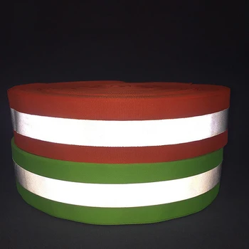 

5CM X 100M Reflective Fabric Ribbon for DIY Sewing Safety Clothes Police Uniform Night Safety Reflective Warning Tape Materials