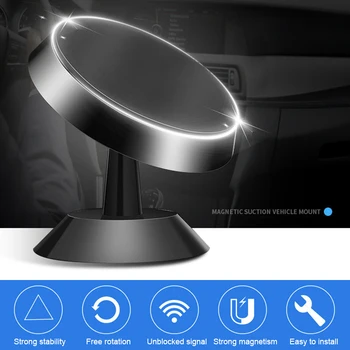 

Universal 360 Rotatable Car Holder Ultra Stable Dashboard Magnetic Car Mount Cell Phone Holder For Xiaomi For IPhone For Samsung