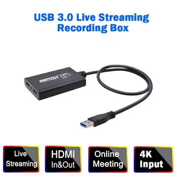 

Professional HD Game Video Capture Box USB 3.0 Male to HDMI Female Plug Live Streaming Dongle hdmi video capture usb