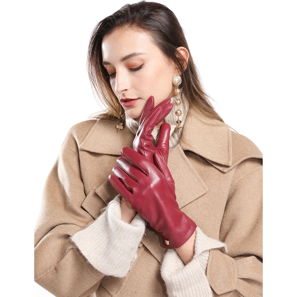 Women's luxury leather gloves Clearance