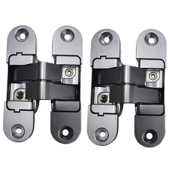 

2Pcs 180 Degree Concealed Cross Door Hinges for Gate Door Cupboard Furniture Hardware Set