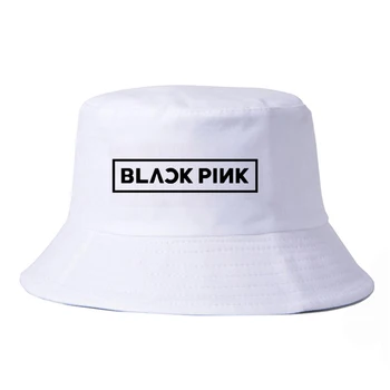 

Blackpink Kill This Love fisherman cap Harajuku LISA JISOO JENNIE ROSE 90s Cartoon bucket hat Women Fashion bob chapeau