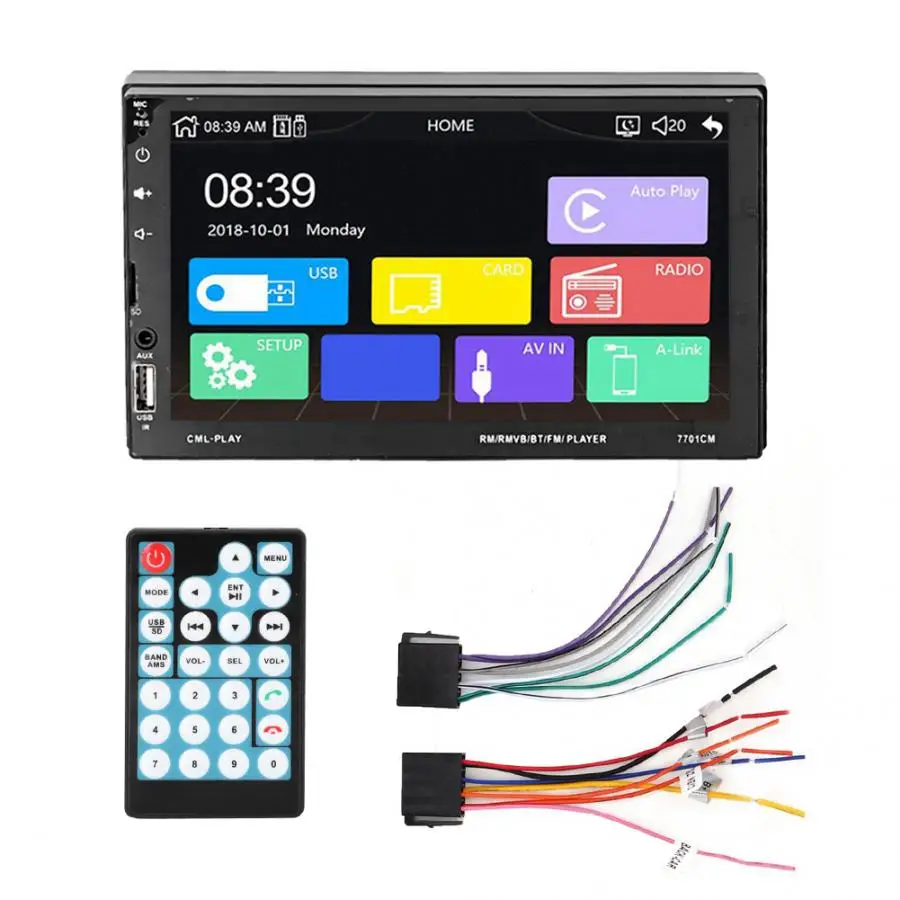 7in Bluetooth MP5 плеер двойной 2Din автомобильный Радио стерео HD телефон Подключение Bluetooth MP5 плеер для Android araba aksesuar