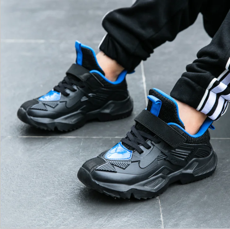 Новинка года; сезон осень-зима; повседневная обувь для мальчиков; обувь с деформацией золотистой стали; обувь для больших детей; Студенческая обувь для бега - Цвет: As Shown
