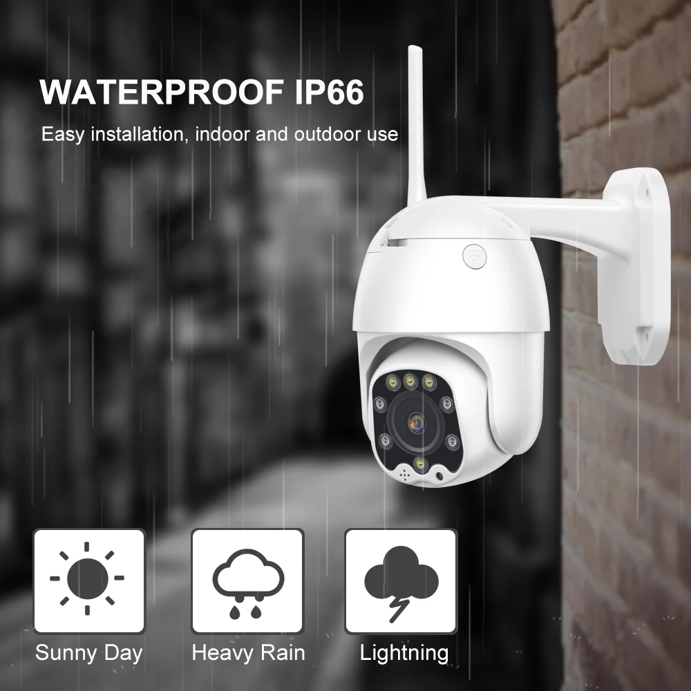 Wonsdar SIM карта 4G PTZ купольная камера 1080P HD наружная беспроводная wifi CCTV камера безопасности двухстороннее аудио слот для sd-карты P2P CamHi