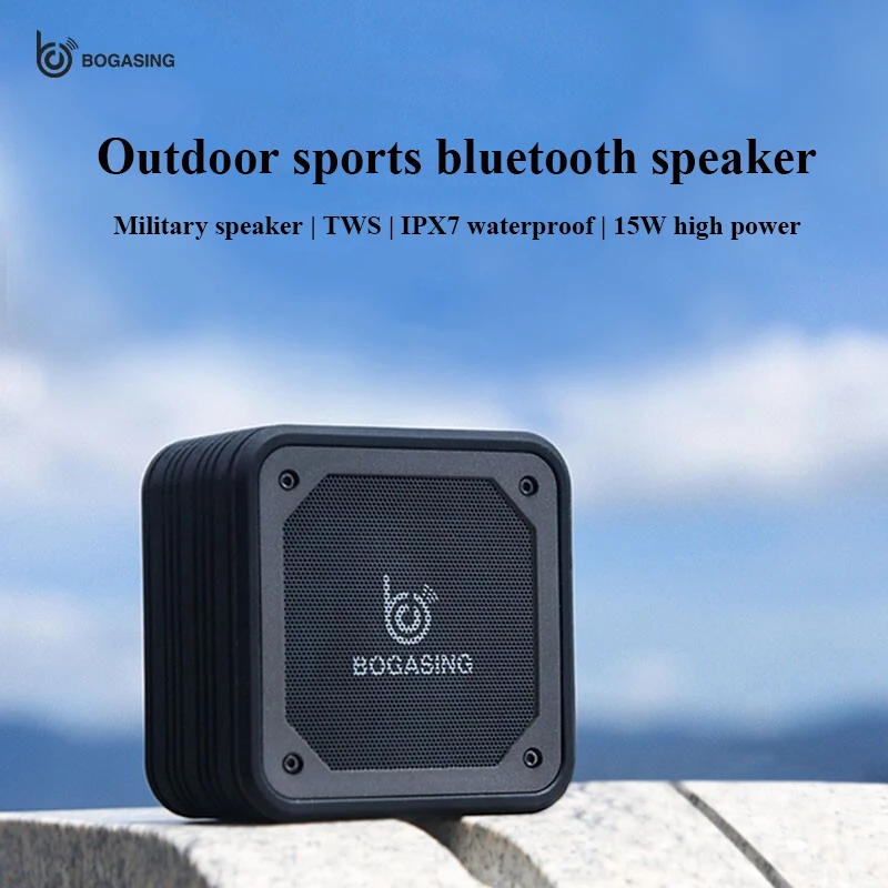 

Portable Bluetooth Speaker Waterproof Wireless HD call Speakers Outdoor Cycling Sports Hangable Subwoofer Military Loudspeake