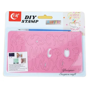 

Acrylic Capital cake cookie biscuit stamp/seal cake decorating tools cake mold baking tools