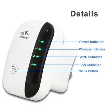 

WiFi Range Extender Super Booster 300Mbps Superboost Boost Speed Wireless WiFi Repeater QJY99
