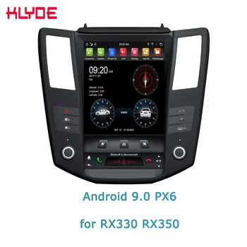 

KD-12118 klyde 12.1 inch android 9 with bluetooth built in DSP car radio dvd player Tesla for RX300/RX330 RX350 2004-2007