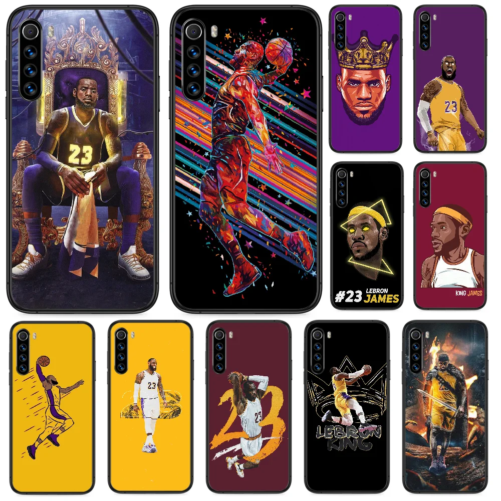 Чехол для телефона James Basketball LeBron King Xiaomi Redmi Note 4A 4X 5 6 6A 7 7A 8 8A 4 5A 8T Plus Pro черный чехол