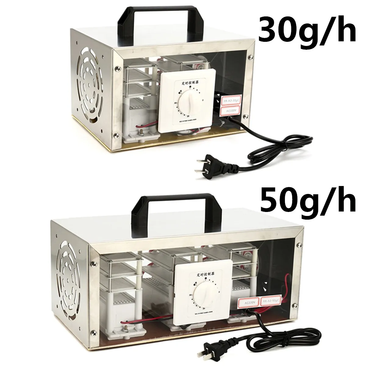 

30g/h 50g/h 220V Air Ozone Generator Air Purifier Sterilizer Ozonator Portable Ozonizer Cleaner Sterilizer with Timing Switch