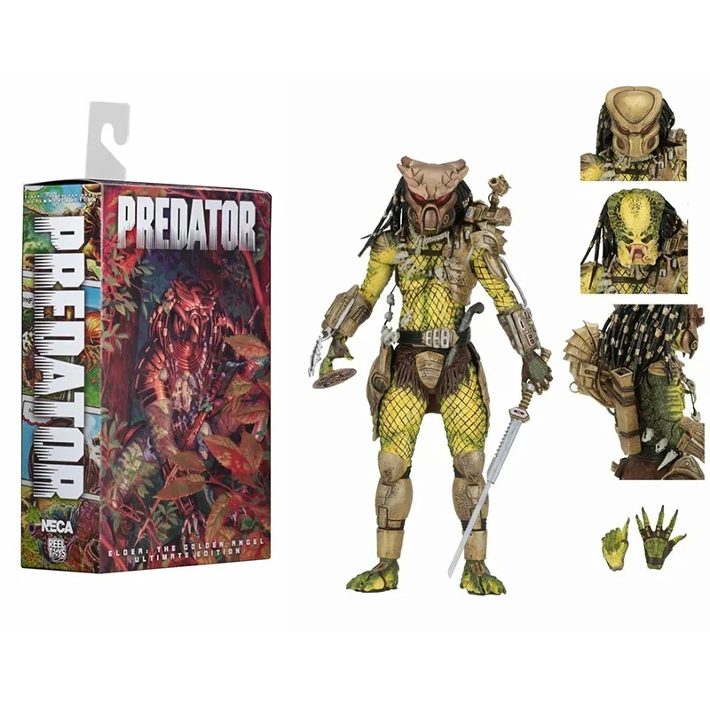 

7 Inch NECA Predator 2 Action Figure Ultimate Series Elder Predator Predator Movie Toys Action Figures PVC Model Dolls Gift